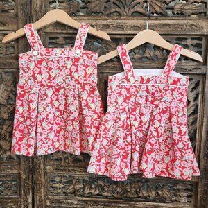 Twin Girl BUNDLE.  Janie & Jack Ditsy Floral Dresses, 6-12m